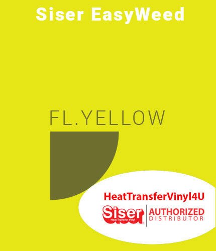 Siser EasyWeed Fluorescent Iron On Heat Transfer Vinyl (12" Sheets) for Cricut