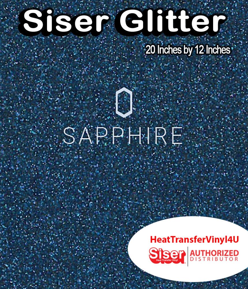 Siser Glitter Iron On Heat Transfer Vinyl 20" x 12" *COMBINED SHIPPING DISCOUNT*