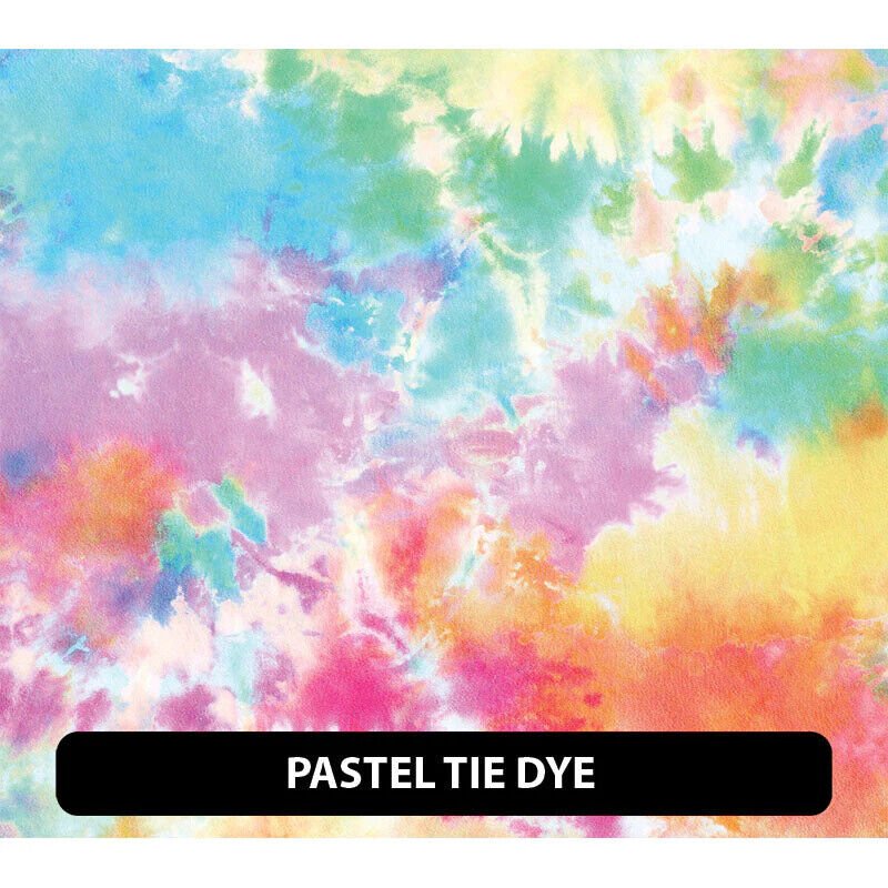 Puffy Pattern Tie Dye HTV  Iron On 12" High Tack Mask Provided