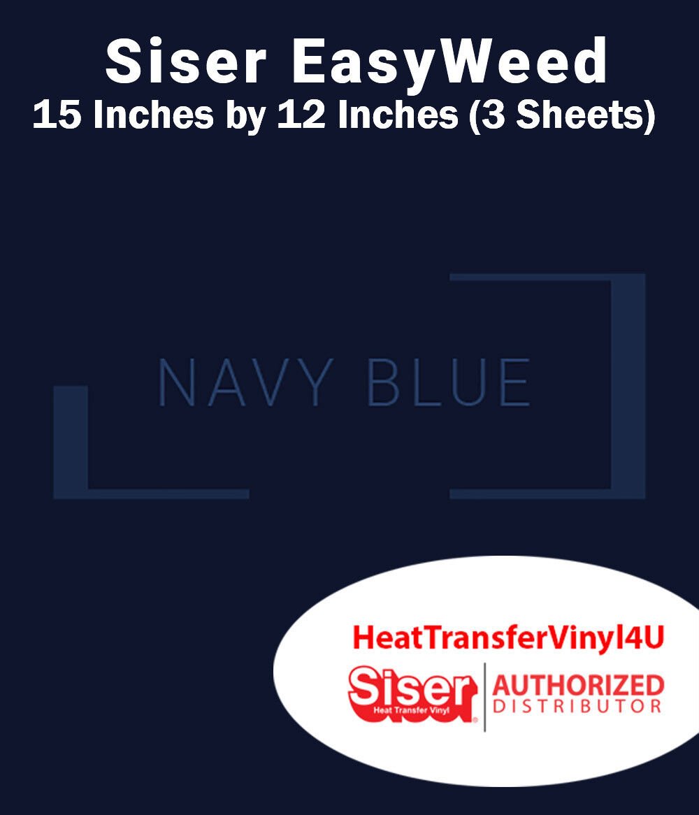 Siser EasyWeed Iron On Heat Transfer Vinyl 15" x 12" (3 Sheets) *Message Colors* - Picture 55 of 80