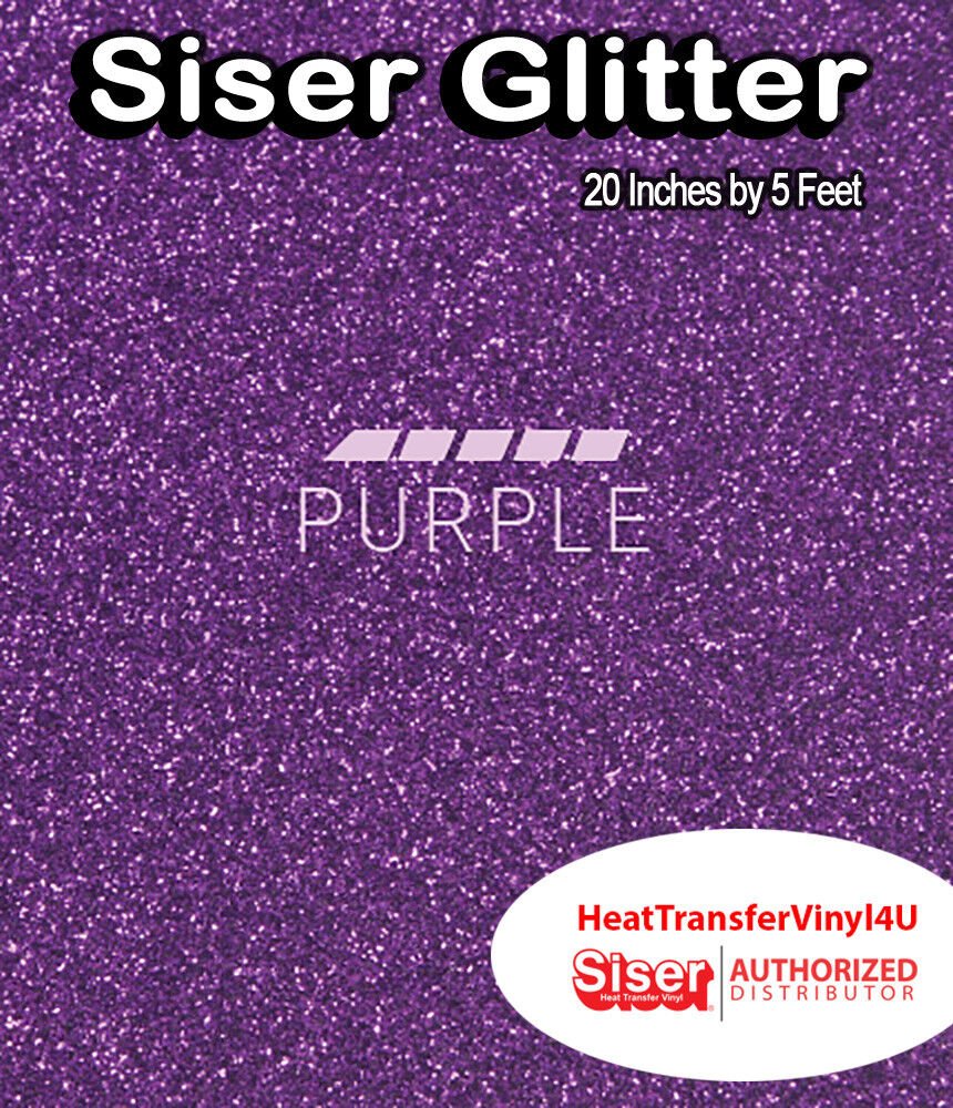 Siser Glitter Iron On Heat Transfer Vinyl 20 Inches by 5 Feet *FREE SHIPPING*