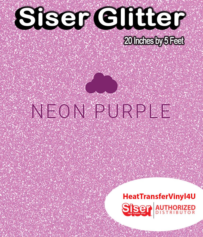 Siser Glitter Iron On Heat Transfer Vinyl 20 Inches by 5 Feet *FREE SHIPPING*