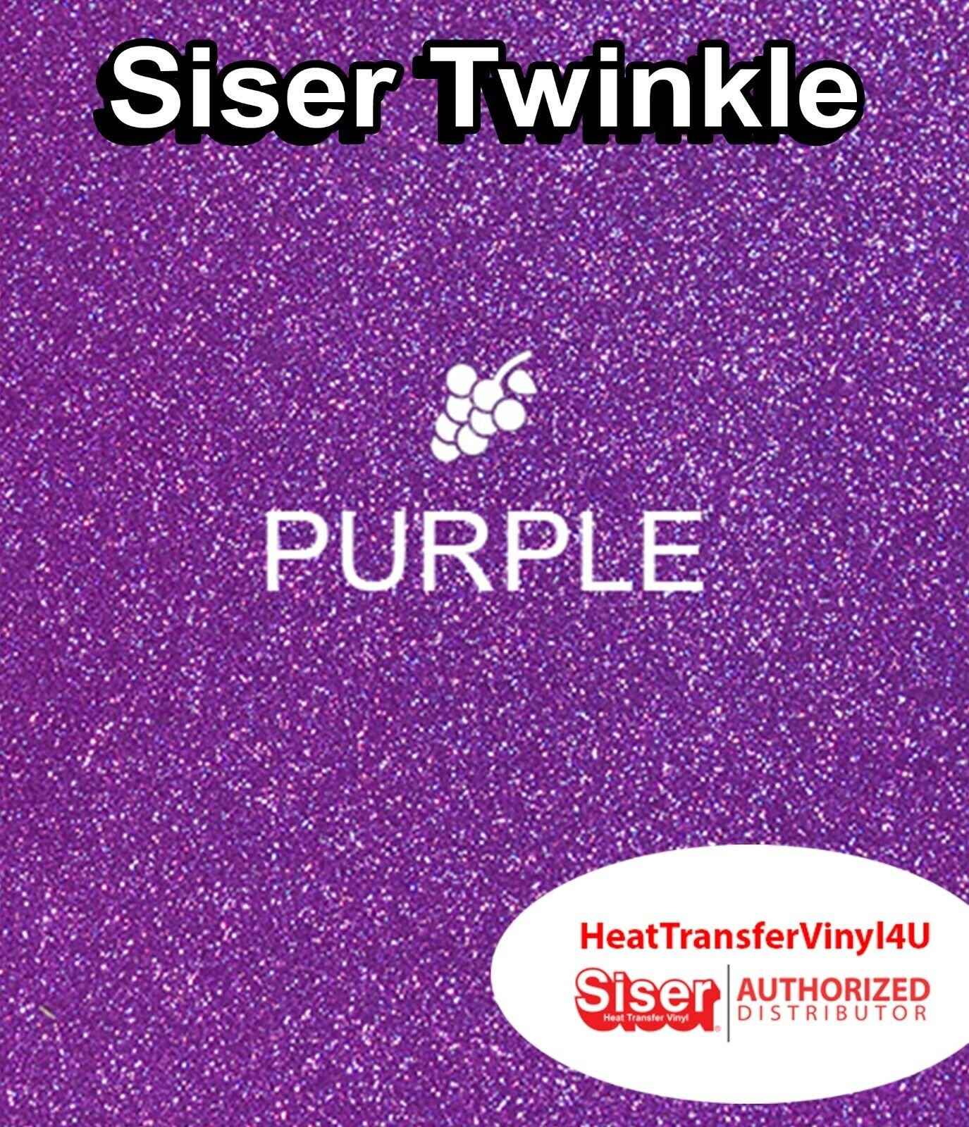 Siser Twinkle Heat Transfer Vinyl For T-Shirts Reflective Glitter 20"