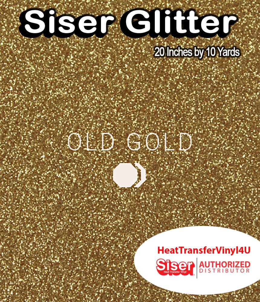 Siser Glitter Iron On Heat Transfer Vinyl For T-Shirts 20" x 10 Yds ( HTV )