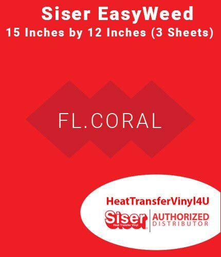 Siser EasyWeed Iron On Heat Transfer Vinyl 15" x 12" (3 Sheets) *Message Colors* - Picture 30 of 80