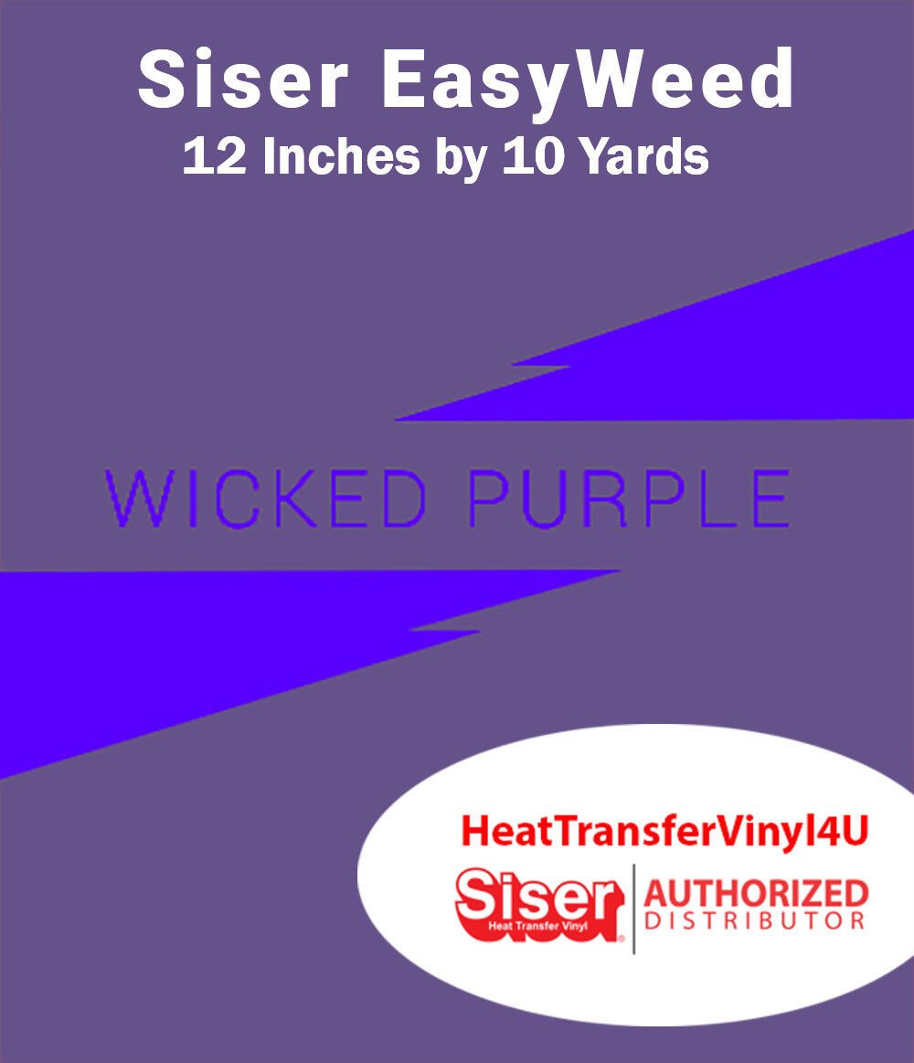 Siser EasyWeed Iron On Heat Transfer Vinyl For T-Shirts 12" x 10 Yards Roll