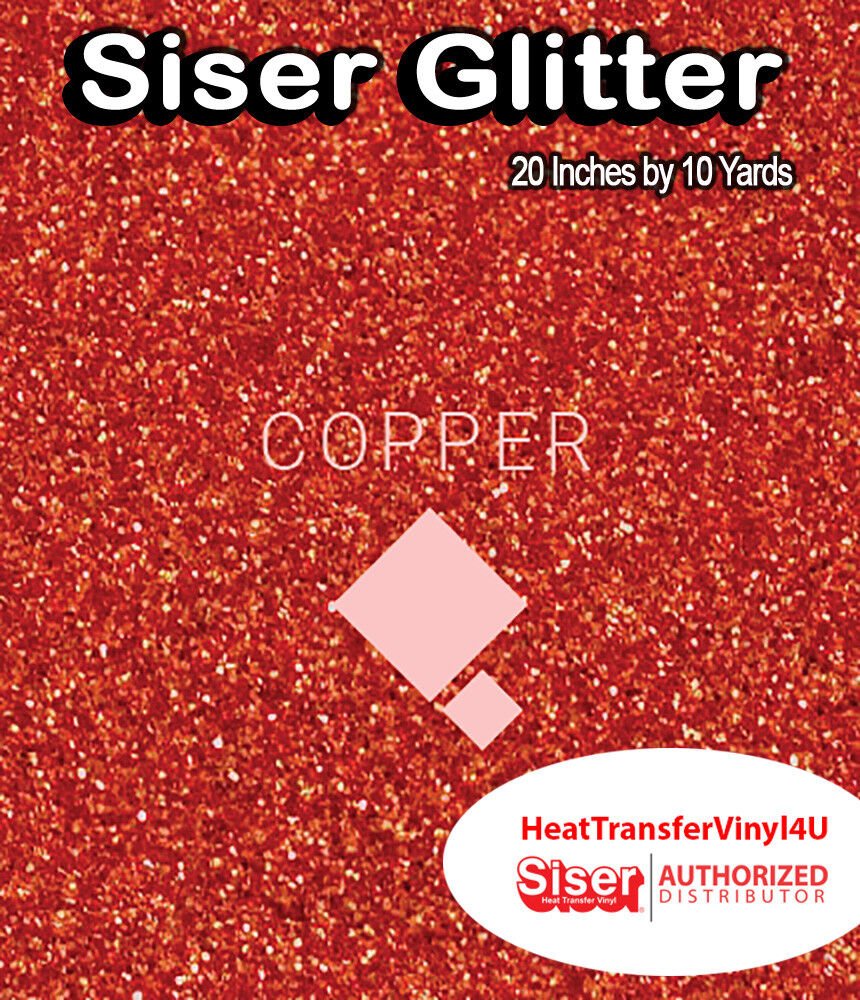 Siser Glitter Iron On Heat Transfer Vinyl For T-Shirts 20" x 10 Yds ( HTV )