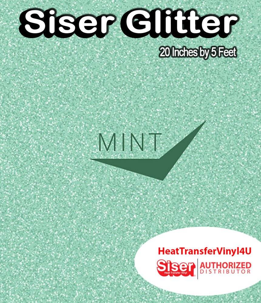 Siser Glitter Iron On Heat Transfer Vinyl 20 Inches by 5 Feet *FREE SHIPPING*