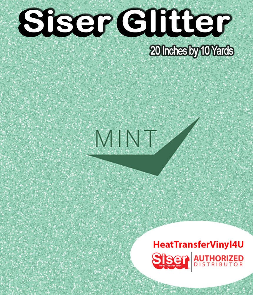 Siser Glitter Iron On Heat Transfer Vinyl For T-Shirts 20" x 10 Yds ( HTV )