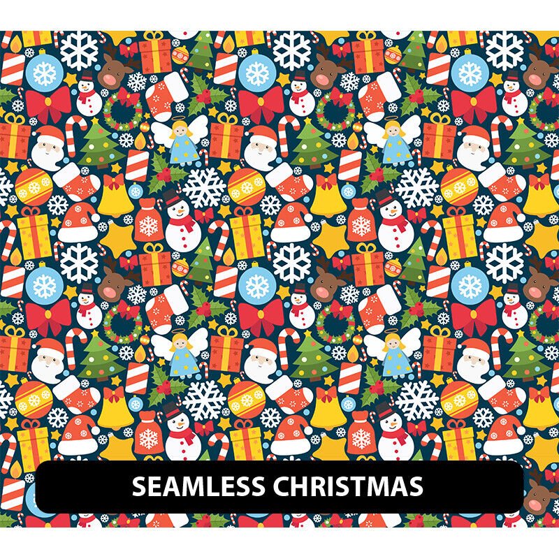 Christmas Patterned Adhesive Vinyl 13.5" ROLL **FREE SHIPPING** - Bild 66 von 72