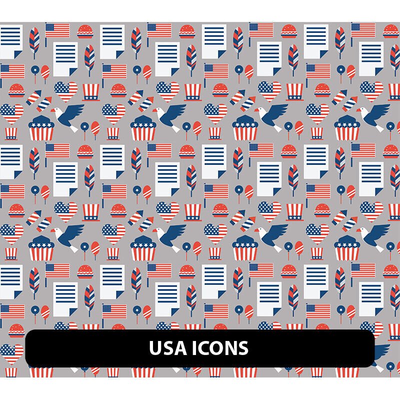 Modello patriotico americano / USA HTV 13,5" ROTOLO**SPEDIZIONE GRATUITA** - Foto 46 di 50
