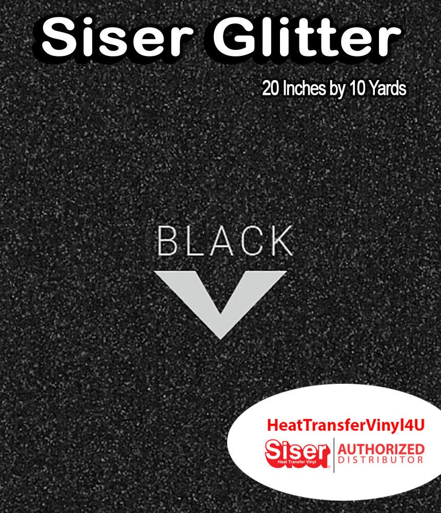 Siser Glitter Iron On Heat Transfer Vinyl For T-Shirts 20" x 10 Yds ( HTV )