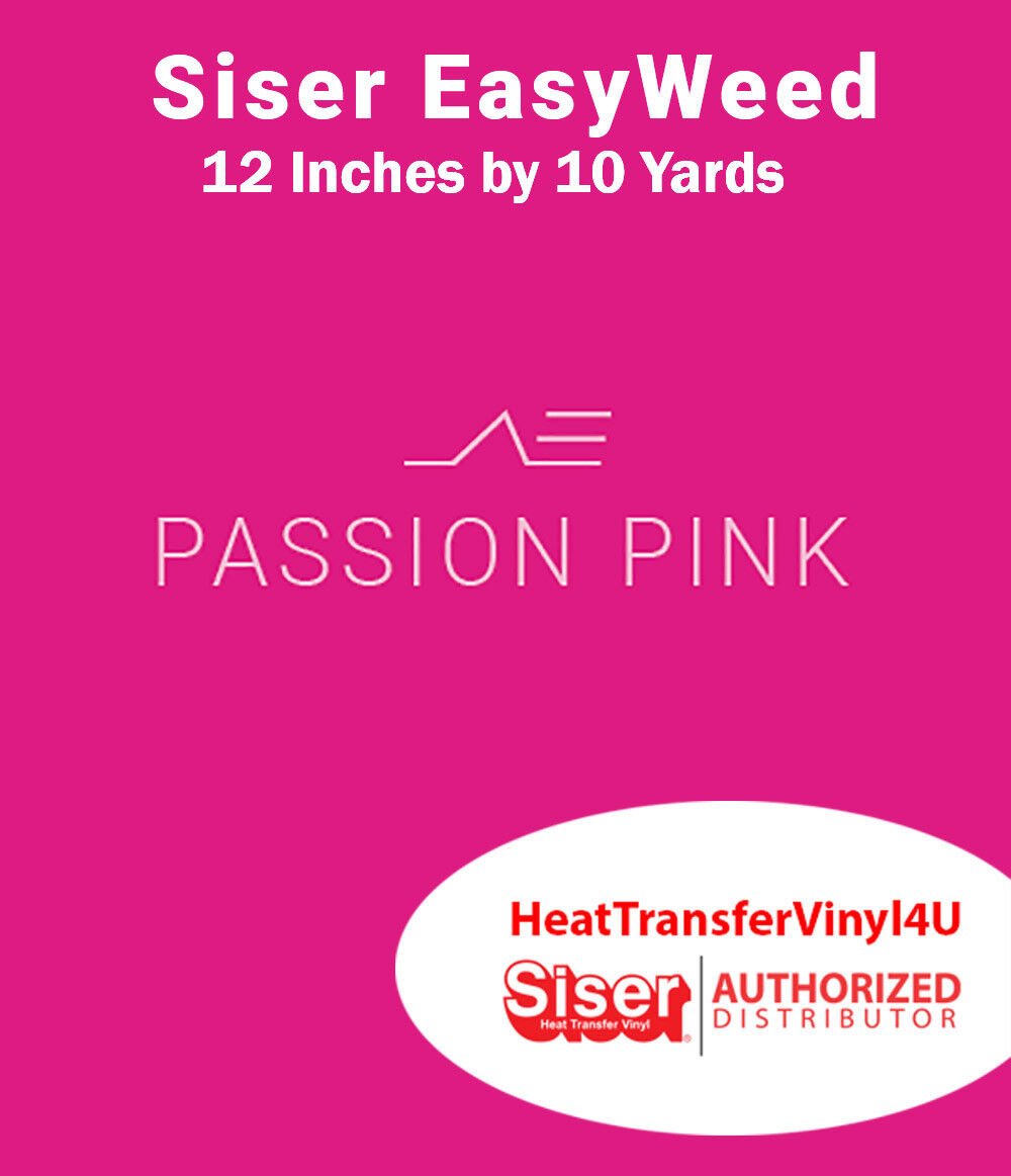 Siser EasyWeed Iron On Heat Transfer Vinyl For T-Shirts 12" x 10 Yards Roll