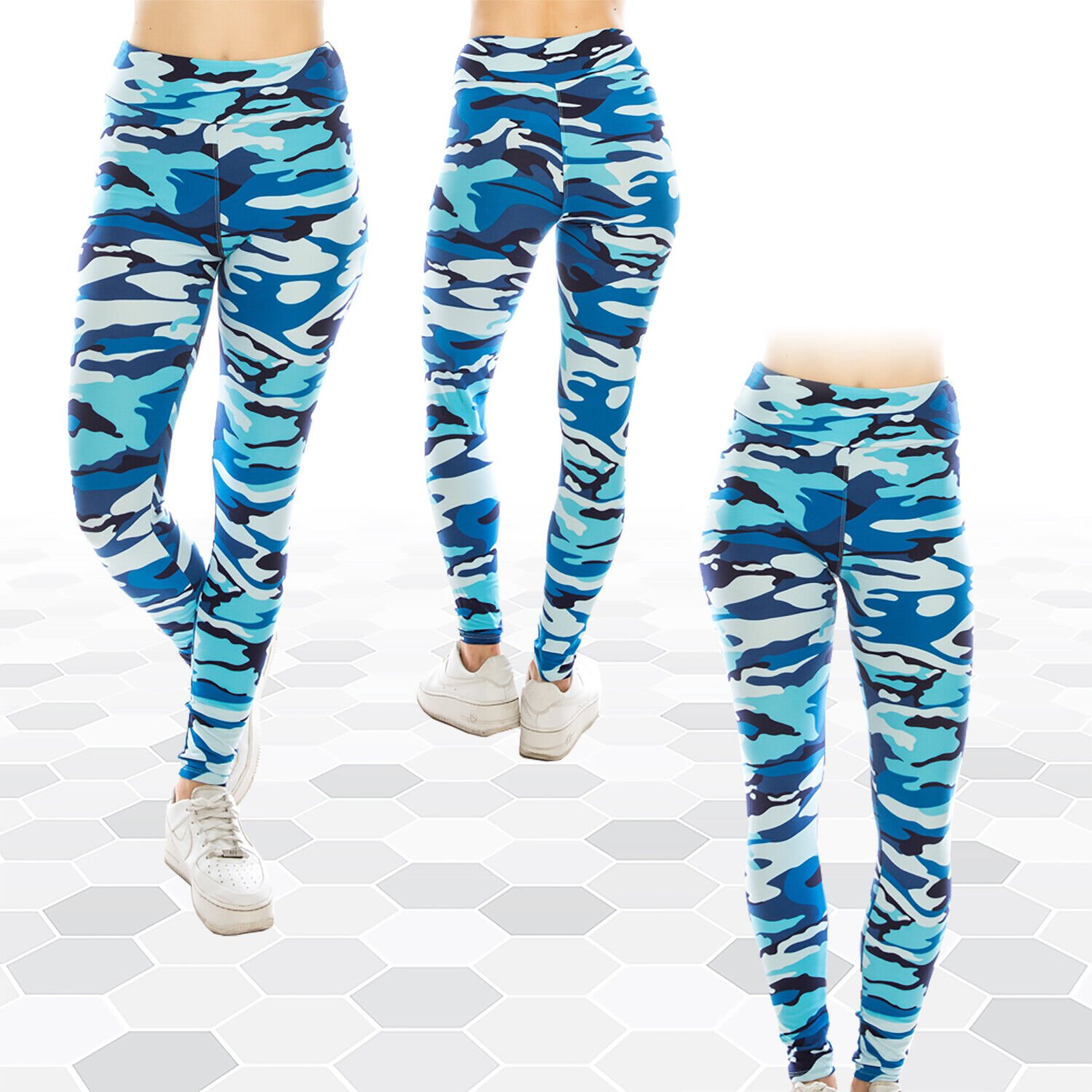 Womens Ultra Soft High Waist Yoga Leggings (Patterned and Solid) *FREE SHIPPING* - Picture 8 of 40