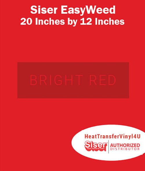 Siser EasyWeed Iron On HTV For T-Shirts 20" x 12" SHEET (NEW COLORS)