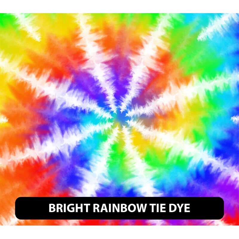 Puffy Pattern Tie Dye HTV  Iron On 12" High Tack Mask Provided