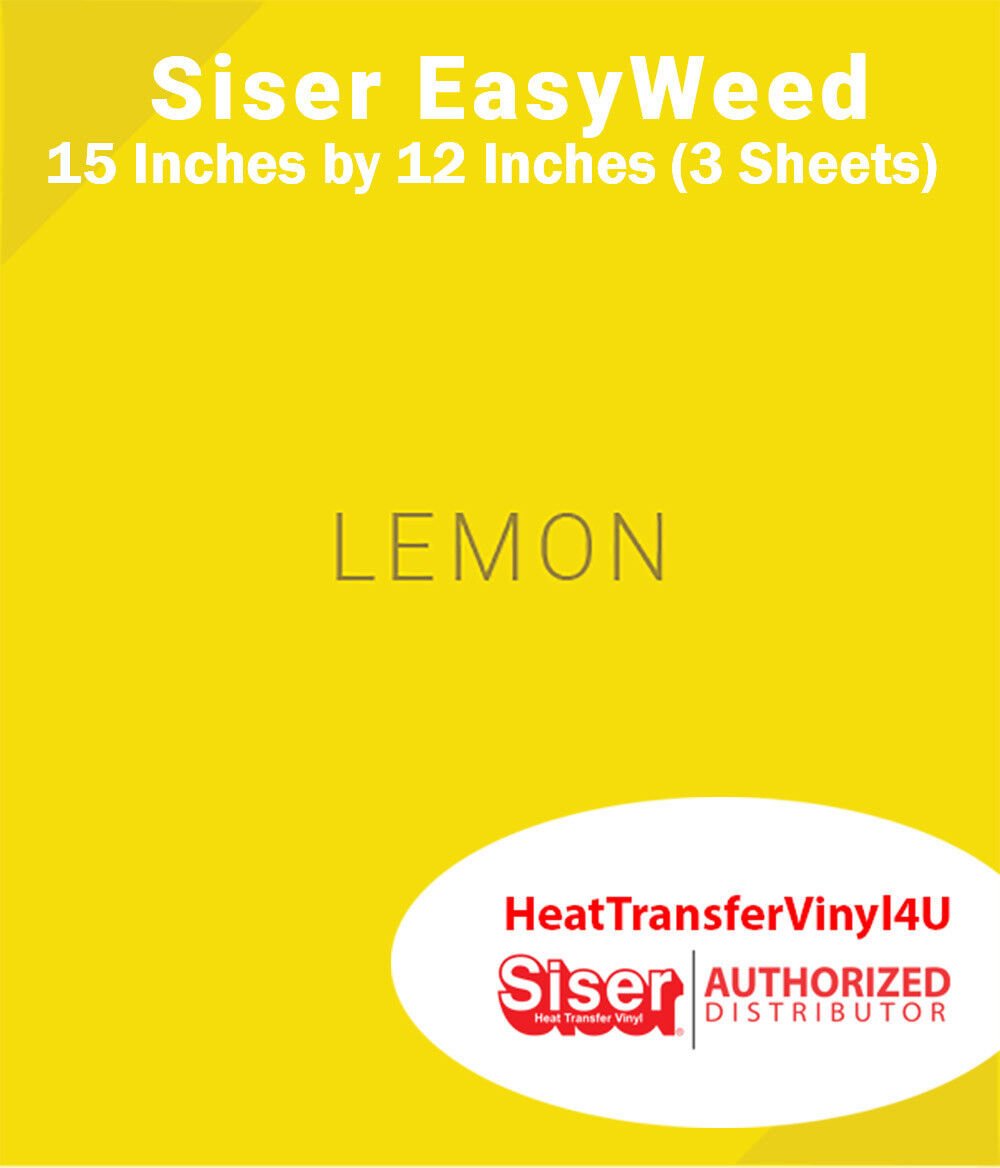 Siser EasyWeed Iron On Heat Transfer Vinyl 15" x 12" (3 Sheets) *Message Colors* - Picture 46 of 80