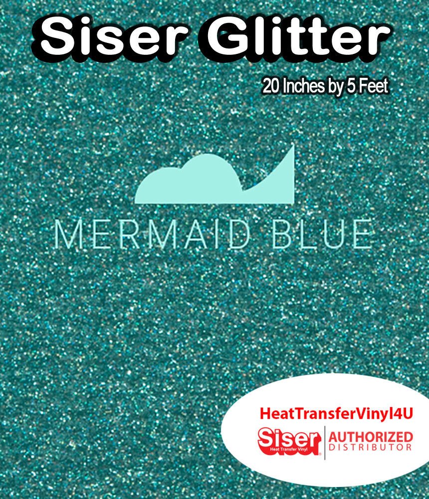 Siser Glitter Iron On Heat Transfer Vinyl 20 Inches by 5 Feet *FREE SHIPPING*