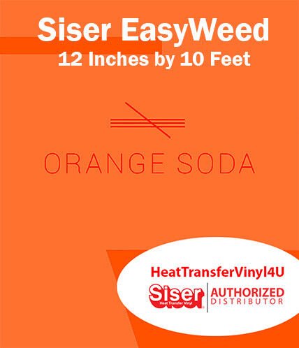 Siser EasyWeed Iron On Heat Transfer Vinyl For Garments 12 Inches by 10 Feet