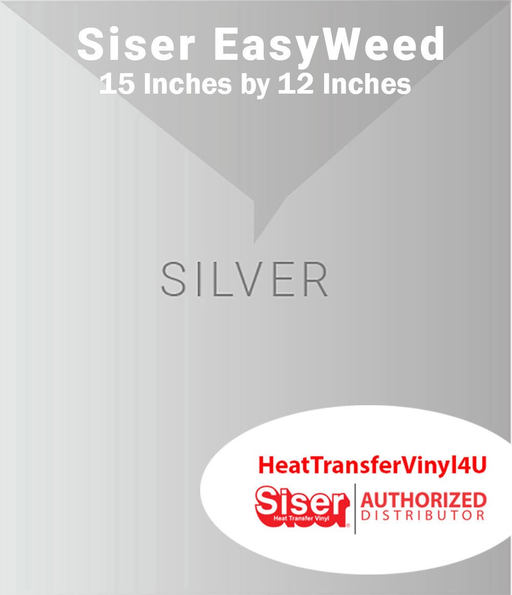 Siser EasyWeed Iron On Heat Transfer Vinyl 15" x 12" SHEET FREE SHIPPING