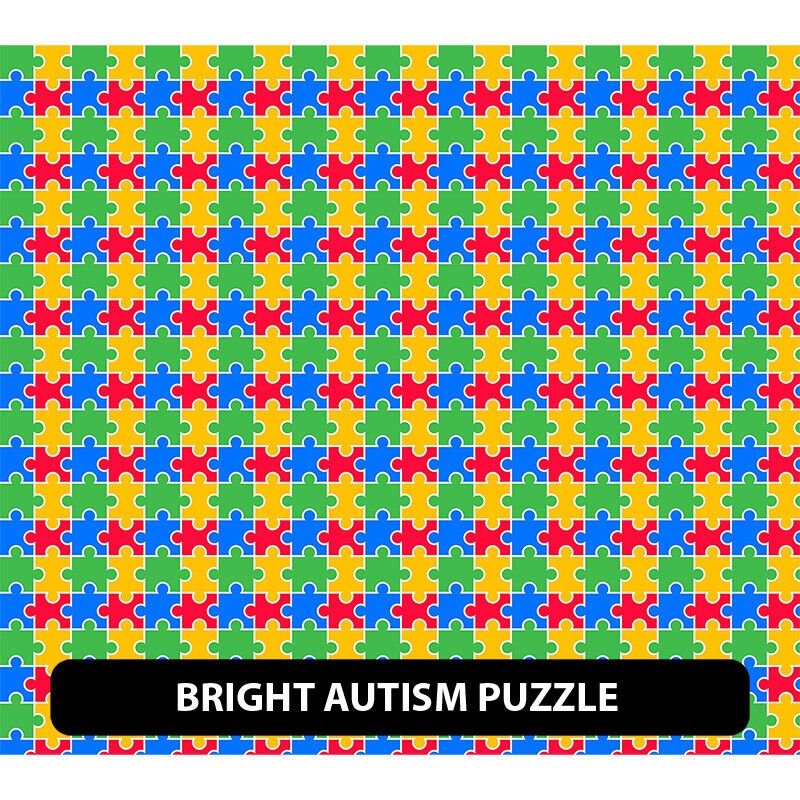 Autism Awareness / Puzzle gemustert HTV 18,5" ROLLE ** KOSTENLOSER VERSAND ** - Bild 9 von 9