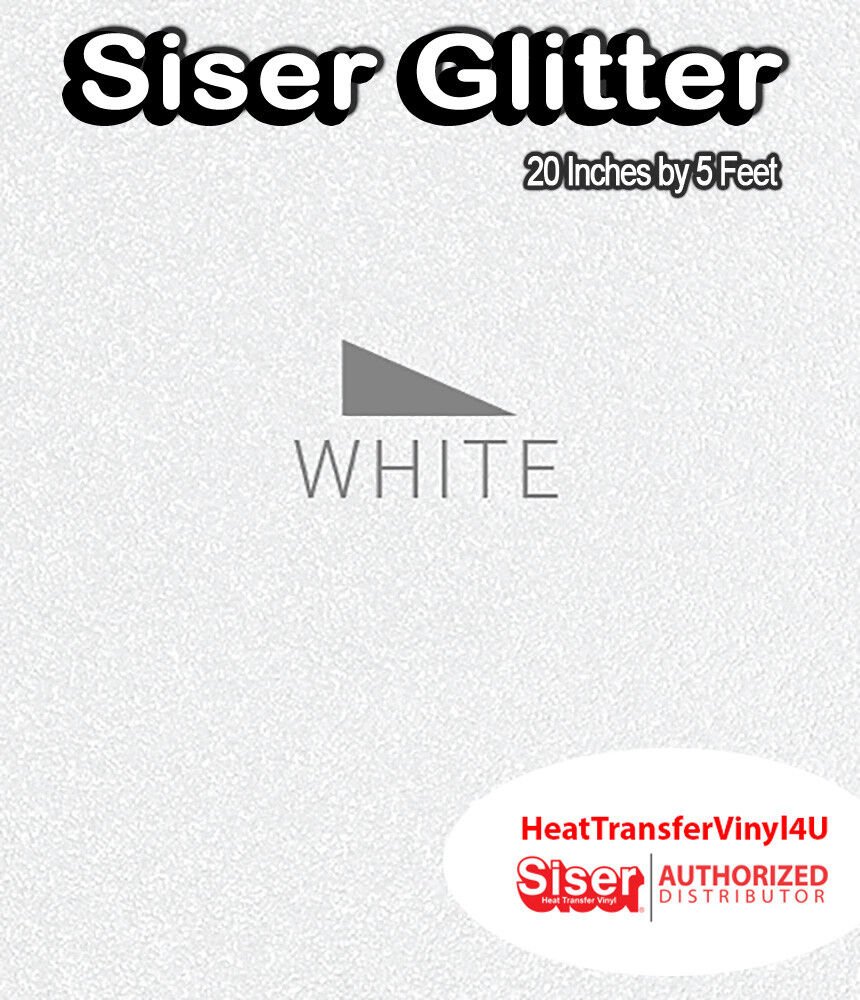 Siser Glitter Iron On Heat Transfer Vinyl 20 Inches by 5 Feet *FREE SHIPPING*