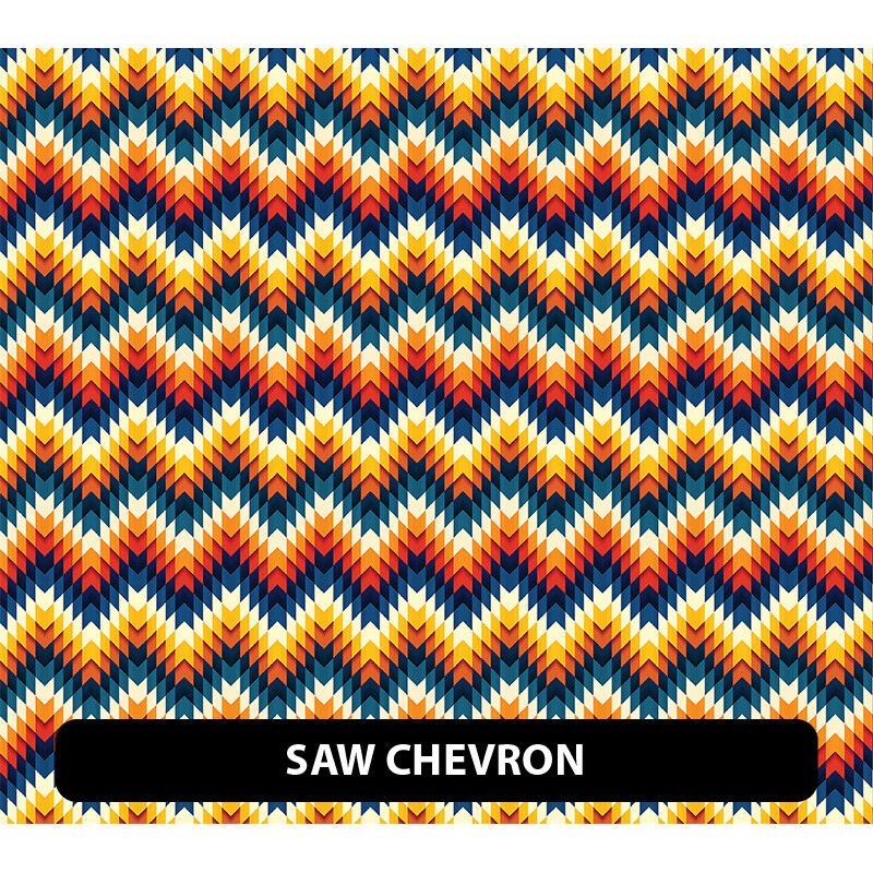 Puffy Pattern Chevron Designs HTV Iron On 12" High Tack Mask Provided