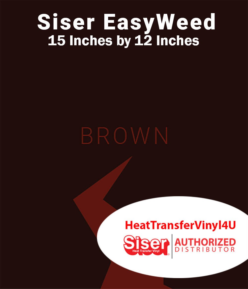 Siser EasyWeed Iron On Heat Transfer Vinyl 15" x 12" SHEET FREE SHIPPING