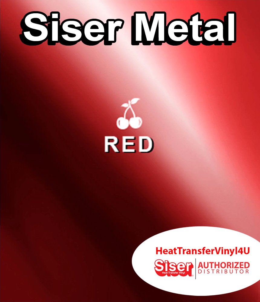 Siser Metal Iron On Heat Transfer Vinyl For T-Shirts 20" x 12" SHEET