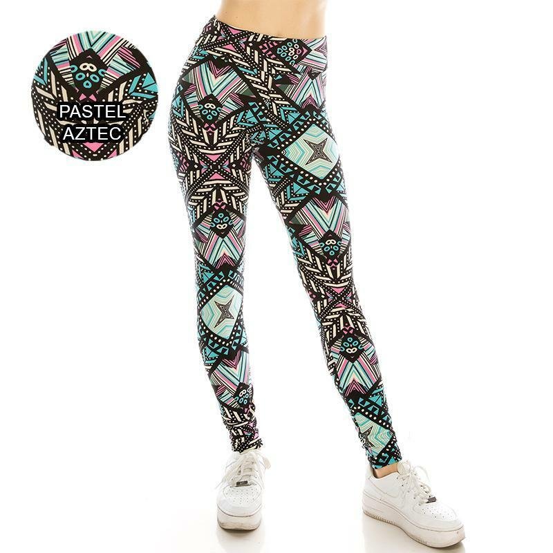 Womens Ultra Soft High Waist Yoga Leggings (Patterned and Solid) *FREE SHIPPING* - Picture 29 of 40