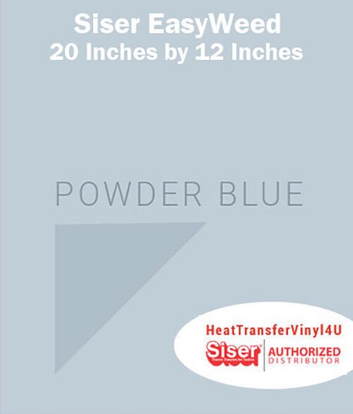 Siser EasyWeed Iron On HTV For T-Shirts 20" x 12" SHEET (NEW COLORS)