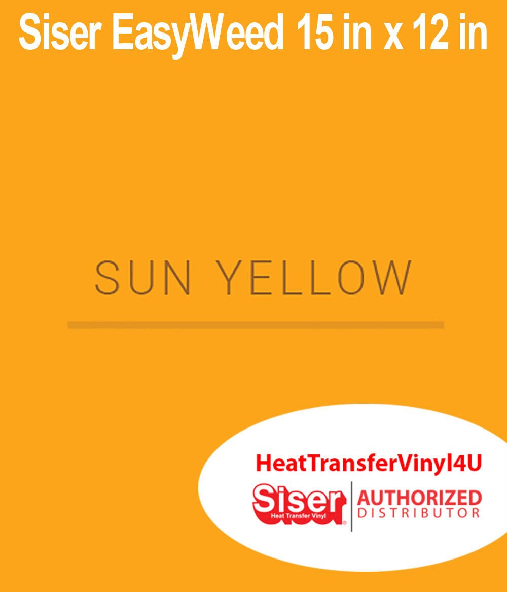 Siser EasyWeed Heat Transfer Vinyl Iron On 15 "x 12" SHEETS Variety Of Colors