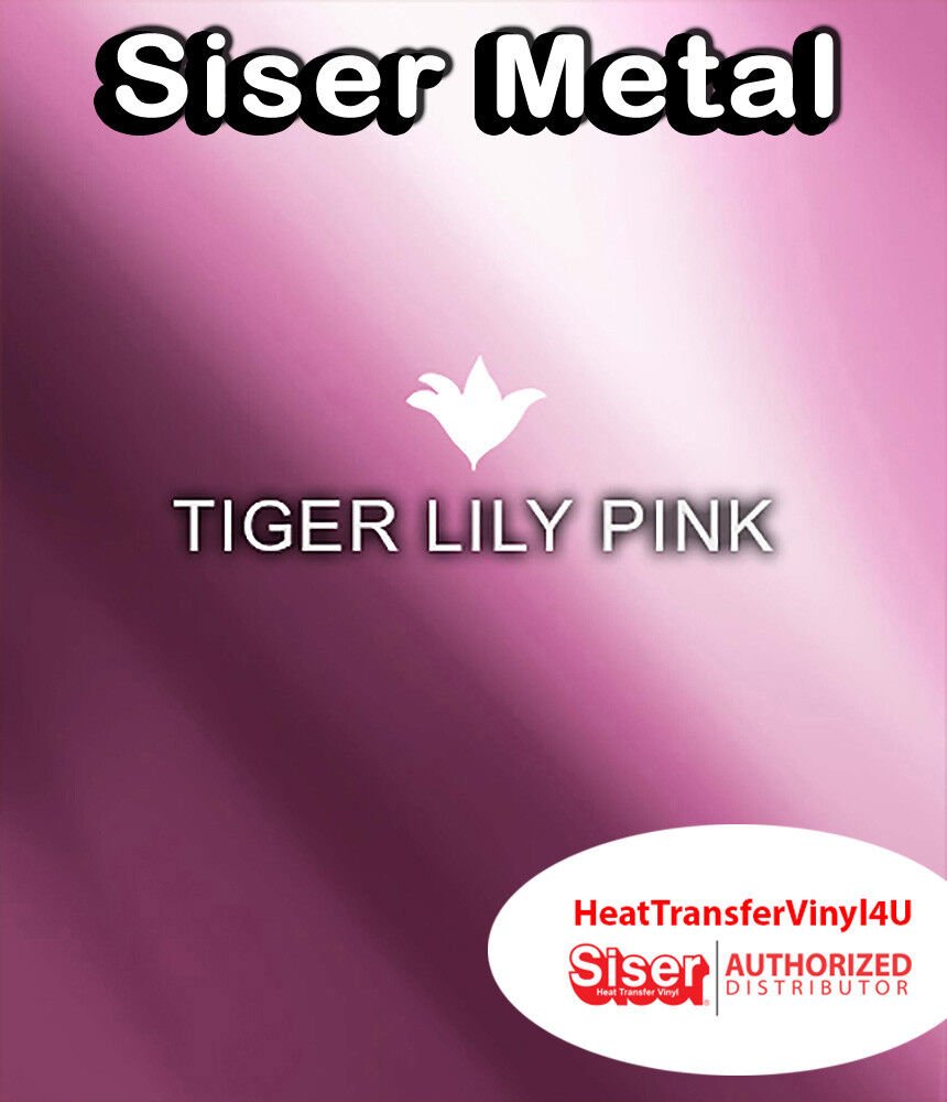 Siser Metal Iron On Heat Transfer Vinyl For T-Shirts 20" x 12" SHEET