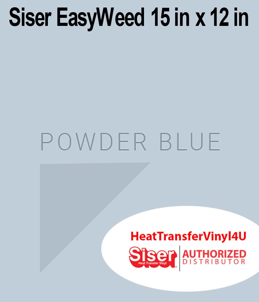 Siser EasyWeed Heat Transfer Vinyl Iron On 15 "x 12" SHEETS Variety Of Colors