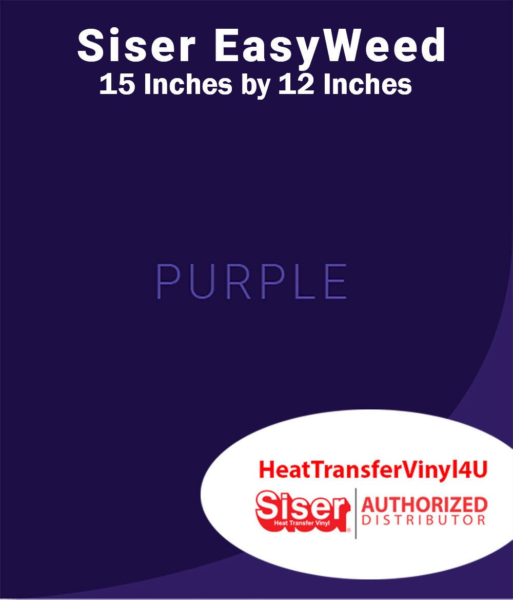 Siser EasyWeed Iron On Heat Transfer Vinyl 15" x 12" SHEET FREE SHIPPING