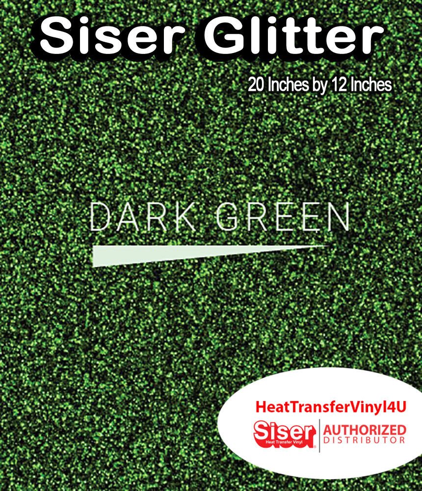 Siser Glitter Iron On Heat Transfer Vinyl 20" x 12" *COMBINED SHIPPING DISCOUNT*