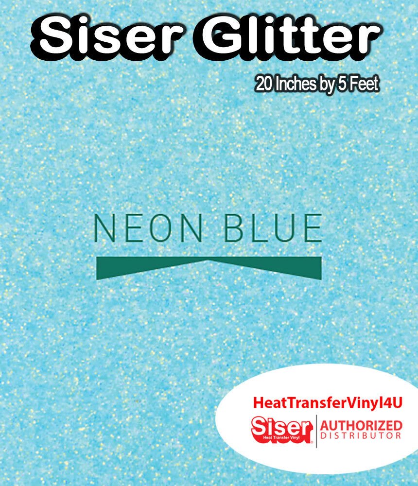 Siser Glitter Iron On Heat Transfer Vinyl 20 Inches by 5 Feet *FREE SHIPPING*