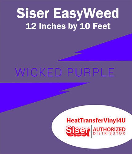 Siser EasyWeed Iron On Heat Transfer Vinyl For Garments 12 Inches by 10 Feet