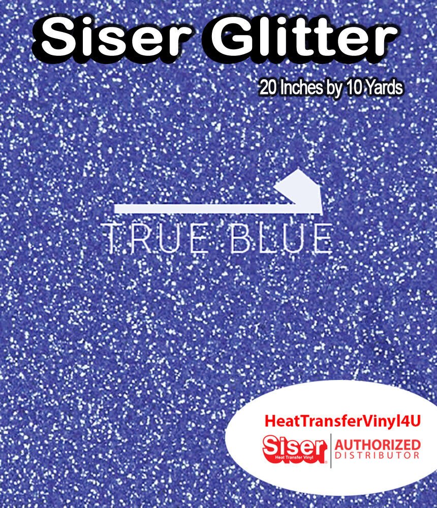 Siser Glitter Iron On Heat Transfer Vinyl For T-Shirts 20" x 10 Yds ( HTV )