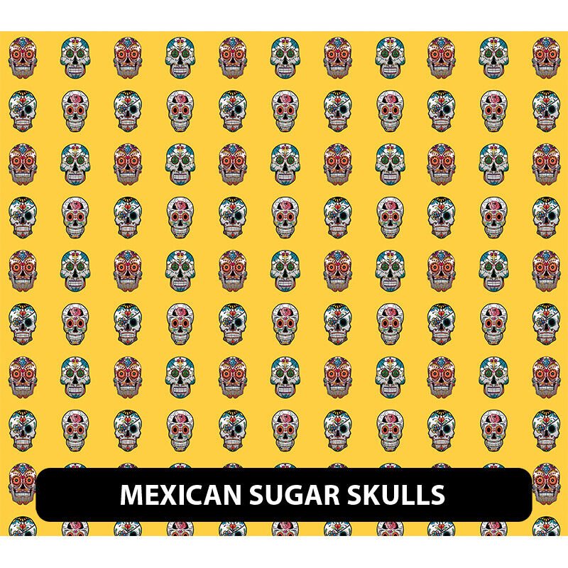 Dia de Muertos/Cinco de Mayo Adhesivo Patrón de Vinilo 13,5" ROLLO *ENVÍO GRATUITO* - Imagen 14 de 23