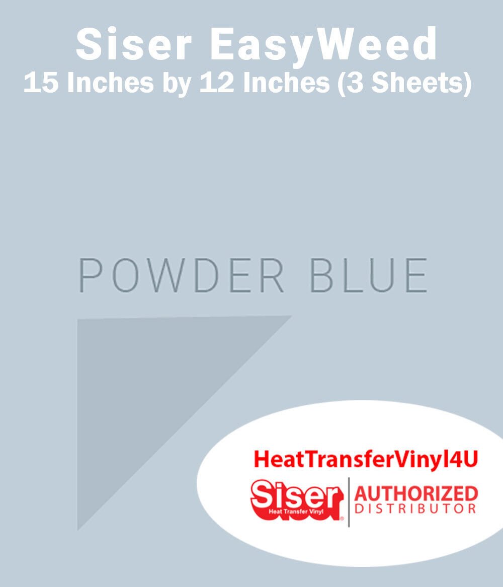 Siser EasyWeed Iron On Heat Transfer Vinyl 15" x 12" (3 Sheets) *Message Colors* - Picture 65 of 80