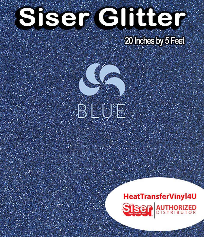 Siser Glitter Iron On Heat Transfer Vinyl 20 Inches by 5 Feet *FREE SHIPPING*