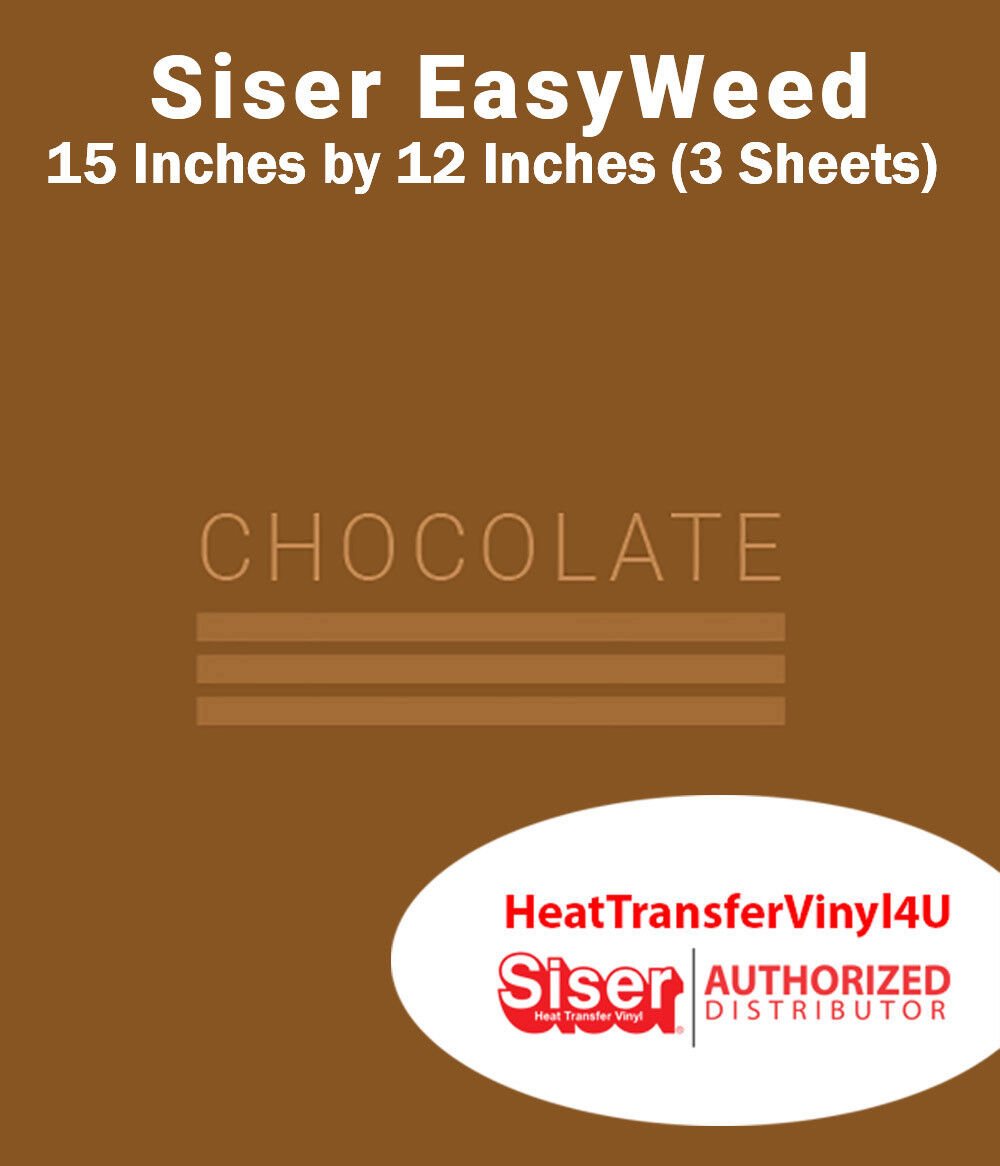 Siser EasyWeed Iron On Heat Transfer Vinyl 15" x 12" (3 Sheets) *Message Colors* - Picture 25 of 80