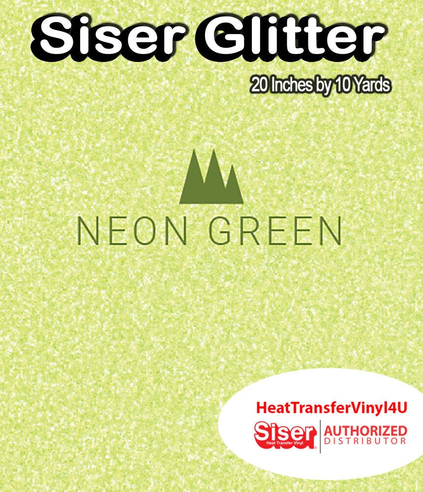 Siser Glitter Iron On Heat Transfer Vinyl For T-Shirts 20" x 10 Yds ( HTV )