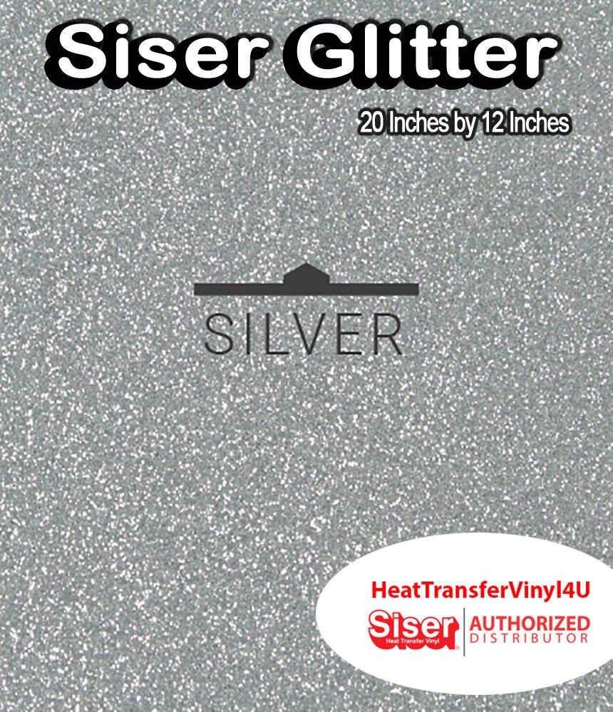 Siser Glitter Iron On Heat Transfer Vinyl 20" x 12" *COMBINED SHIPPING DISCOUNT*