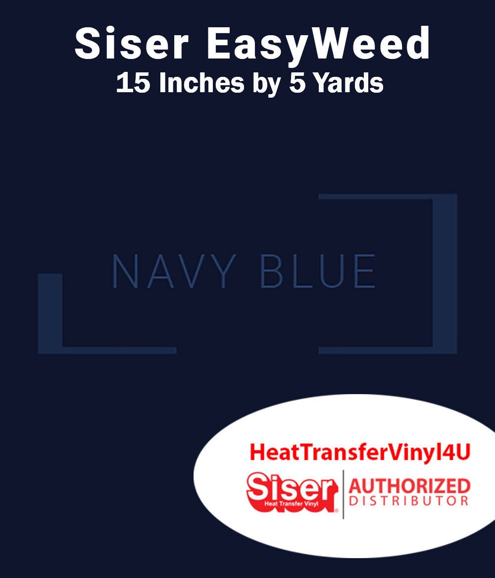 Siser EasyWeed Iron On Heat Transfer Vinyl For T-Shirts 15" x 5 Yards