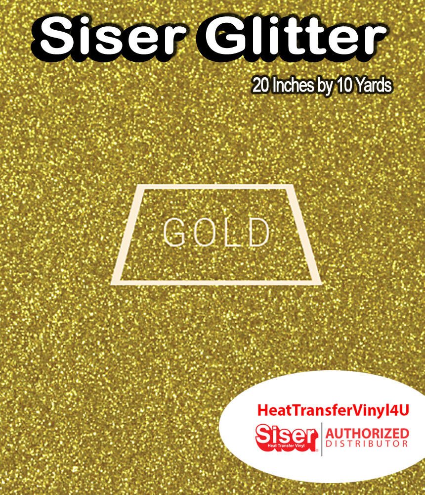 Siser Glitter Iron On Heat Transfer Vinyl For T-Shirts 20" x 10 Yds ( HTV )