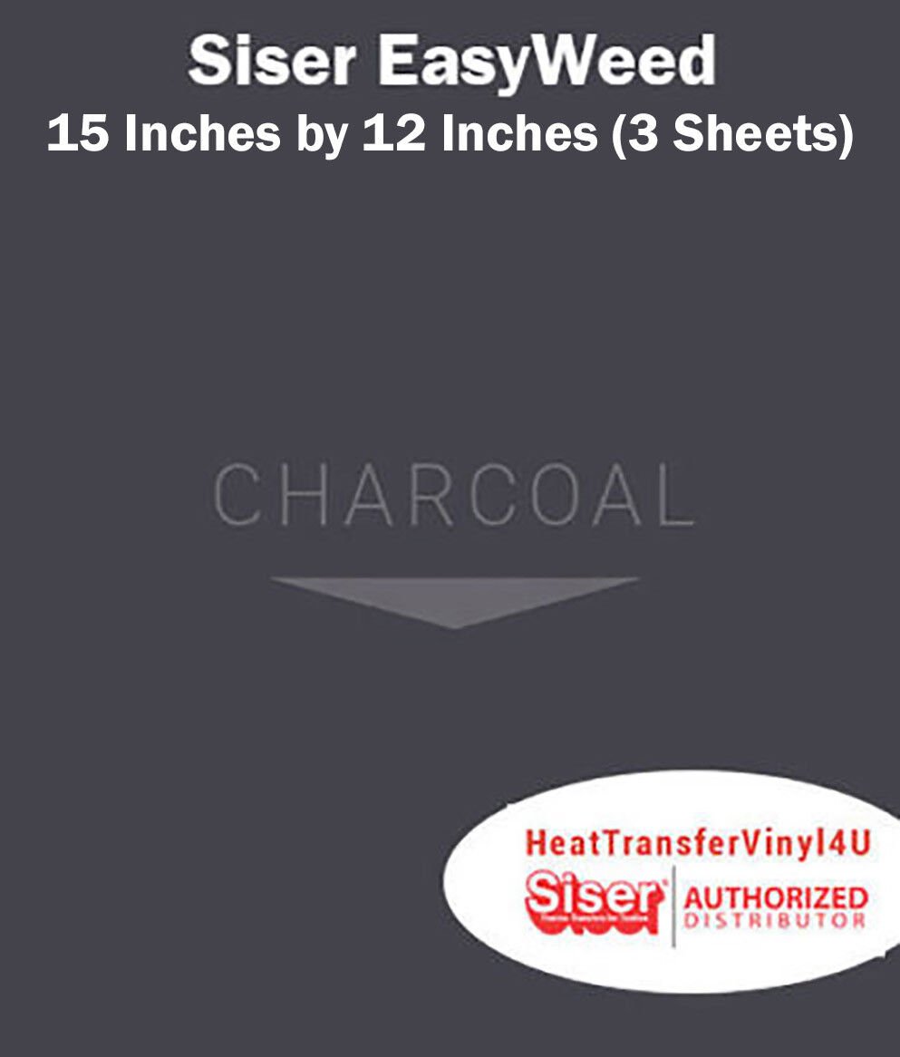 Siser EasyWeed Iron On Heat Transfer Vinyl 15" x 12" (3 Sheets) *Message Colors* - Picture 23 of 80