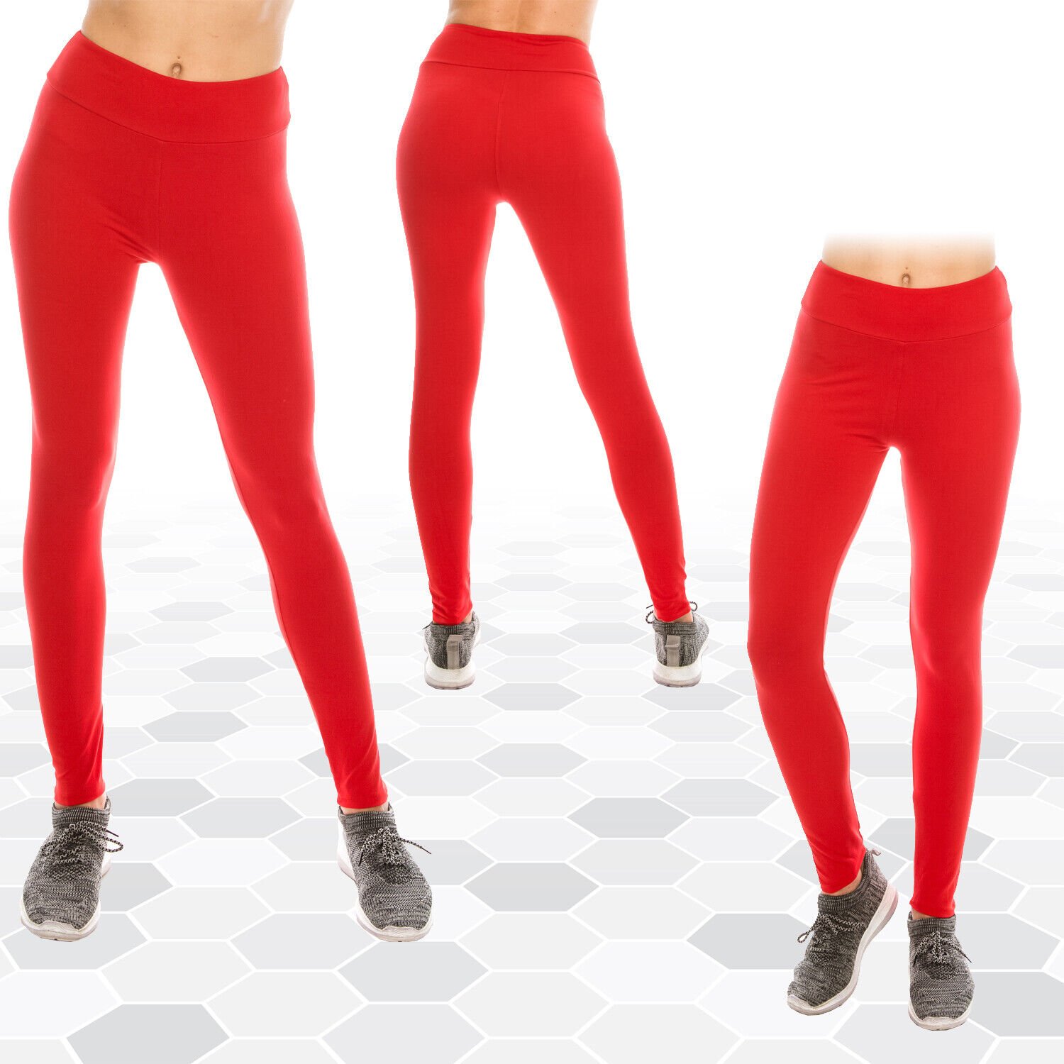 Womens Ultra Soft High Waist Yoga Leggings (Patterned and Solid) *FREE SHIPPING* - Picture 36 of 40