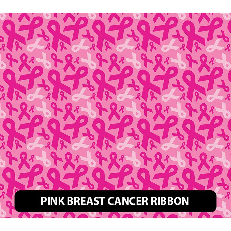 Puff Pattern Breast Cancer Awareness Designs HTV Iron on 12"x12" + Transfer Mask